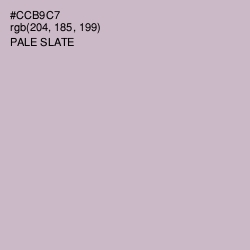 #CCB9C7 - Pale Slate Color Image